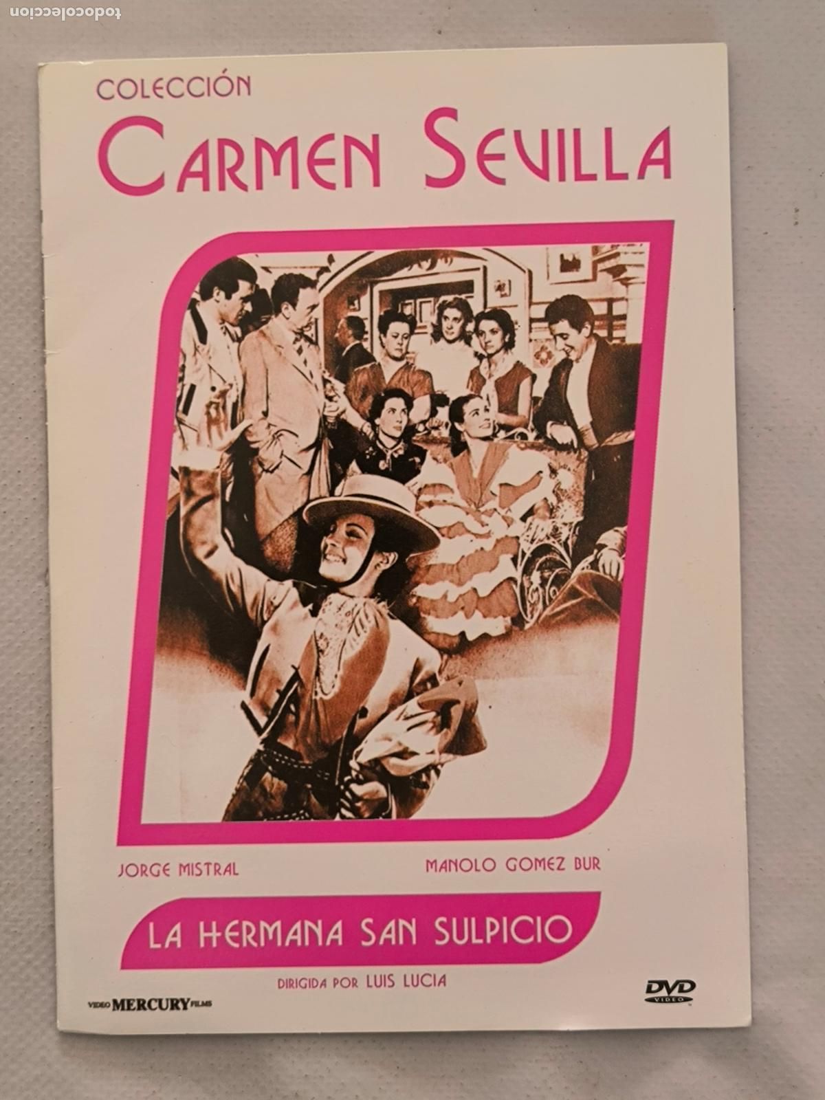 Cine: DVD LA HERMANA DE SAN SULPICIO - CARMEN SEVILLA - FUNDA FINA CARTON (6A)