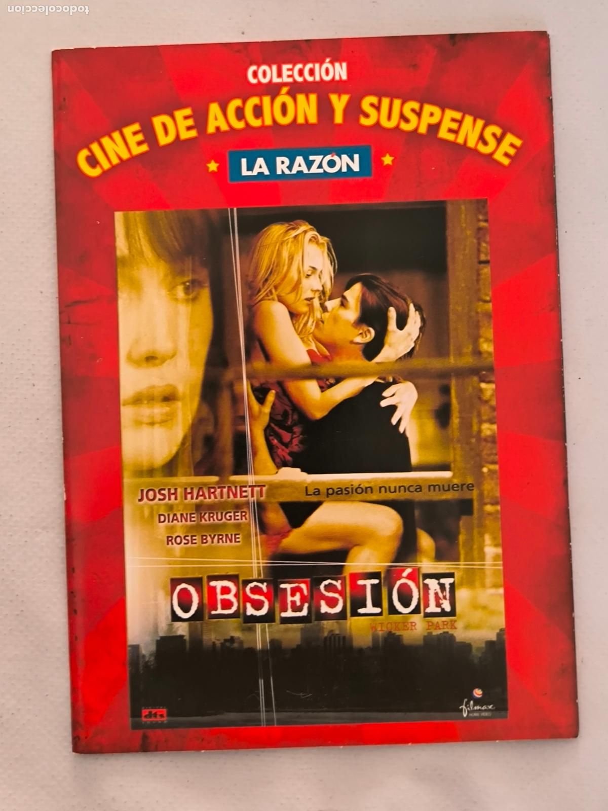 Cine: DVD OBSESION - JOSH HARTNETT - FUNDA FINA CARTON (6A)