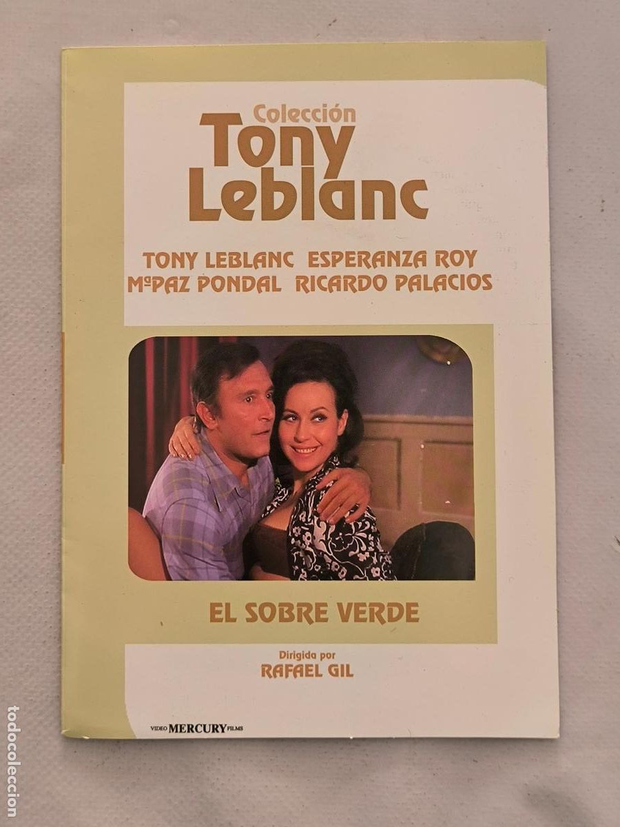 Cine: DVD EL SOBRE VERDE - TONY LEBLANC - FUNDA FINA CARTON (6A)