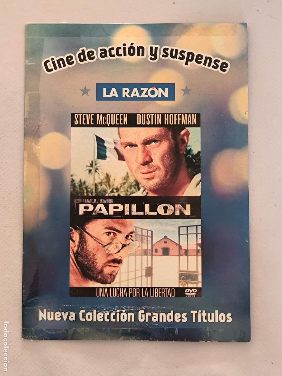 Cine: DVD PAPILLON - STEVE MCQUEEN - FUNDA FINA CARTON (6A)