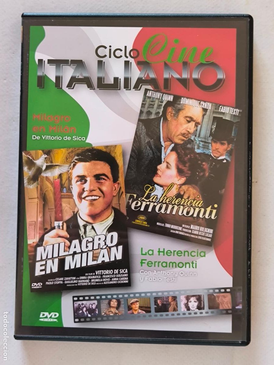 Cine: DVD MILAGRO EN MILAN / LA HERENCIA FERRAMONTI - CICLO CINE ITALIANO (022)