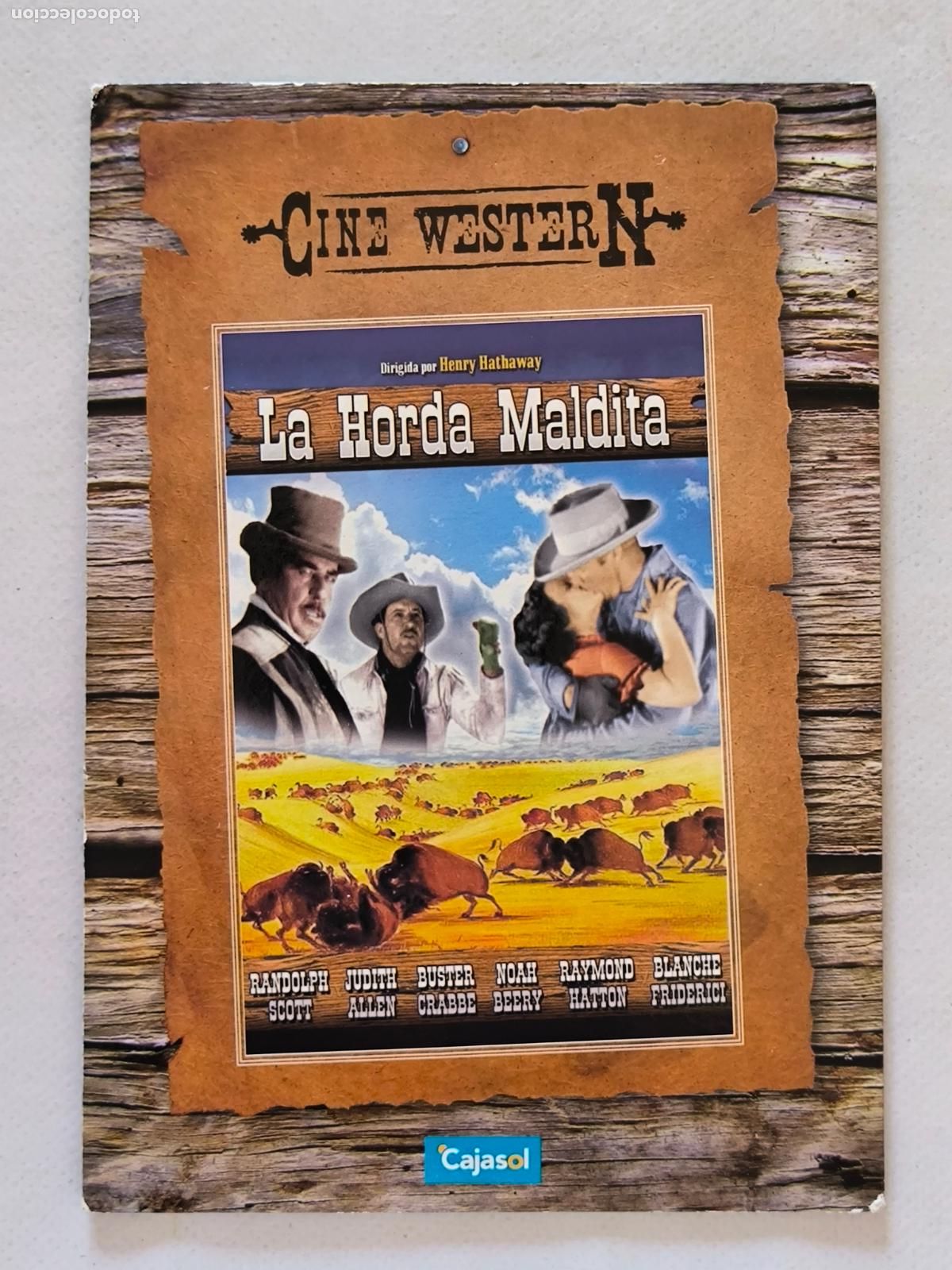 Cine: DVD LA HORDA MALDITA - HENRY HATHAWAY - FUNDA FINA CARTON (6B)
