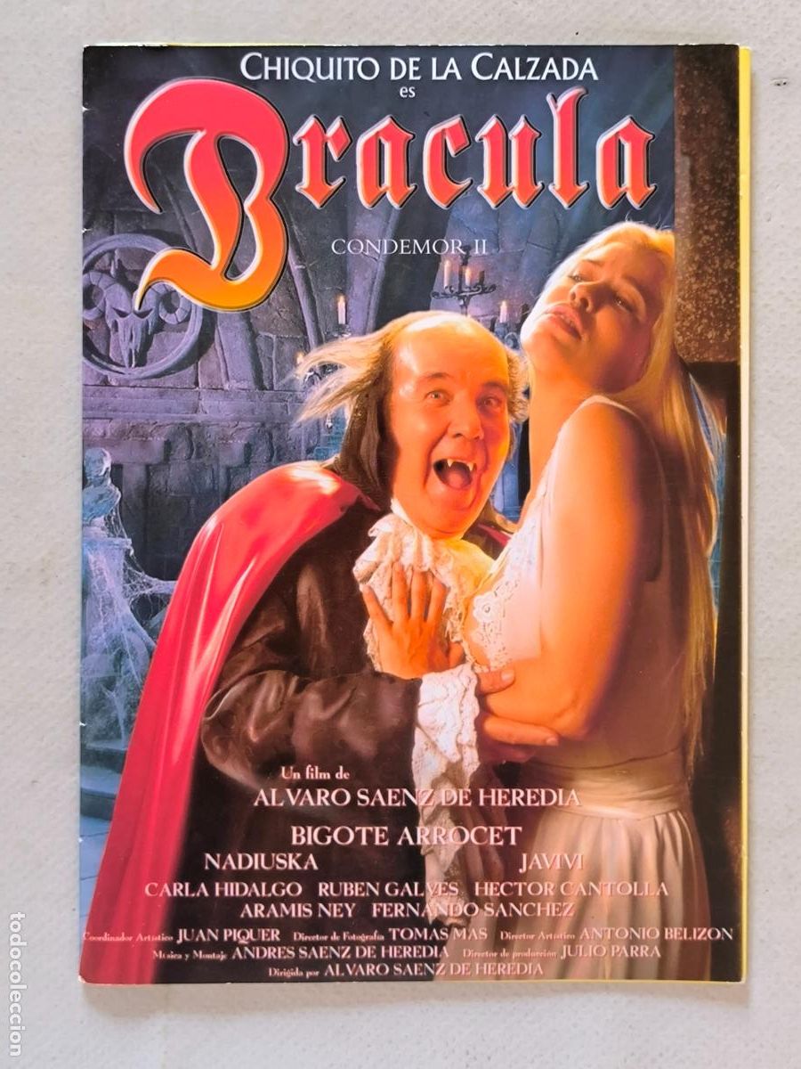 Cine: DVD BRACULA - CONDEMOR II - CHIQUITO DE LA CALZADA - FUNDA FINA CARTON (6B)