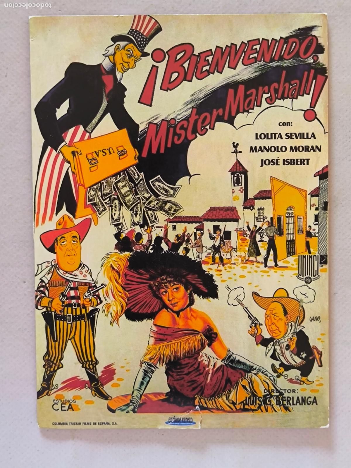 Cine: DVD &iexcl;BIENVENIDO, MISTER MARSHALL! - LUIS G. BERLANGA - FUNDA FINA CARTON (6B)