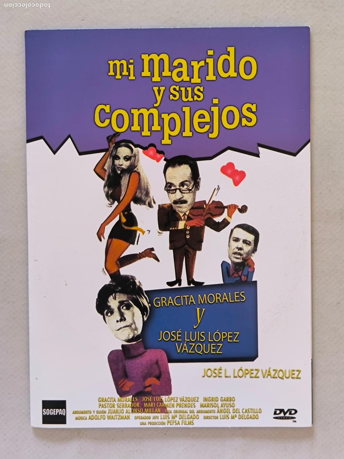 Cine: DVD MI MARIDO Y SUS COMPLEJOS - FUNDA FINA CARTON (6B)