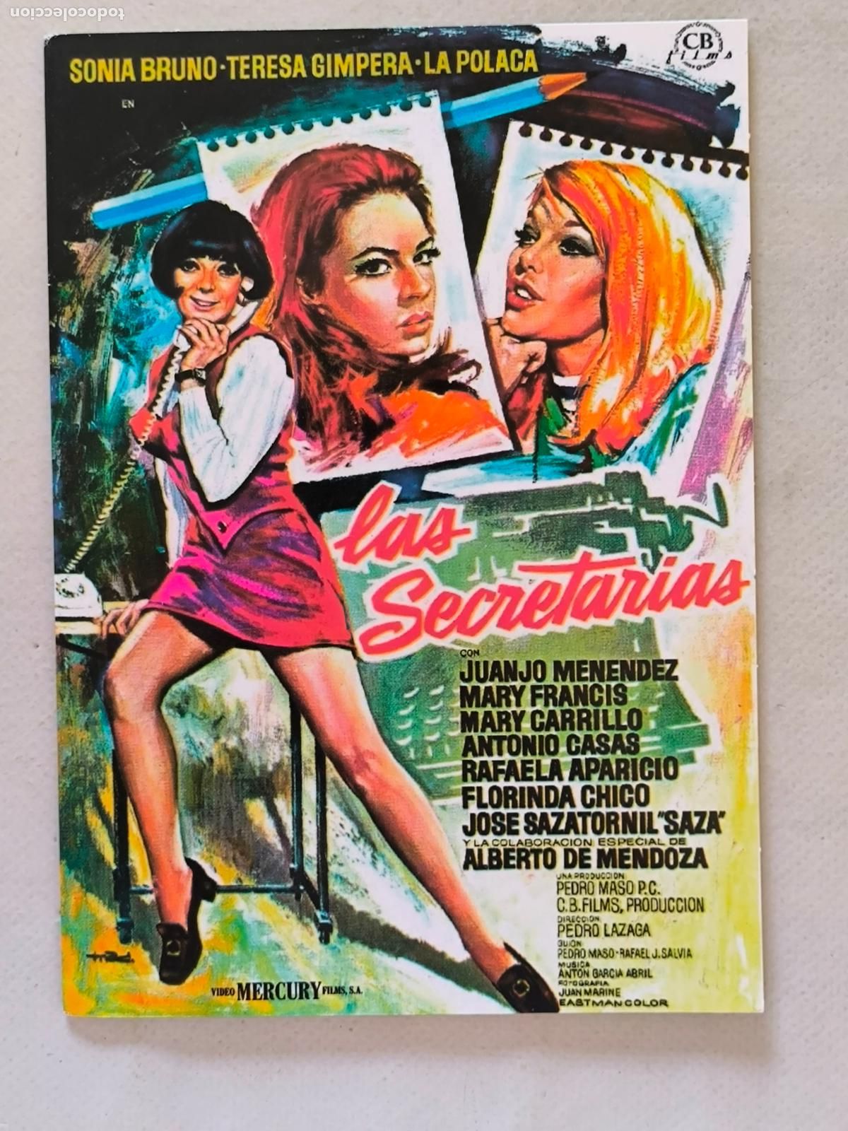 Cine: DVD LAS SECRETARIAS - FUNDA FINA CARTON (6B)