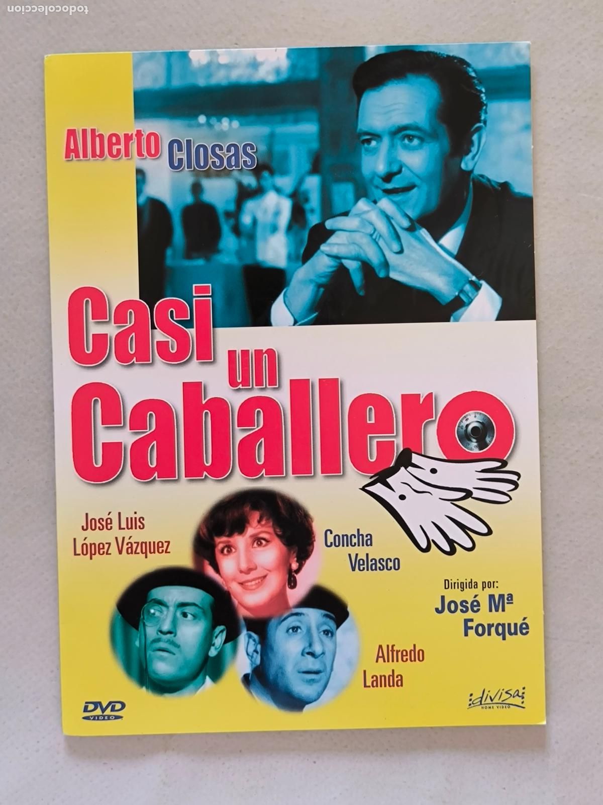 Cine: DVD CASI UN CABALLERO - ALFREDO LANDA - FUNDA FINA CARTON (6B)
