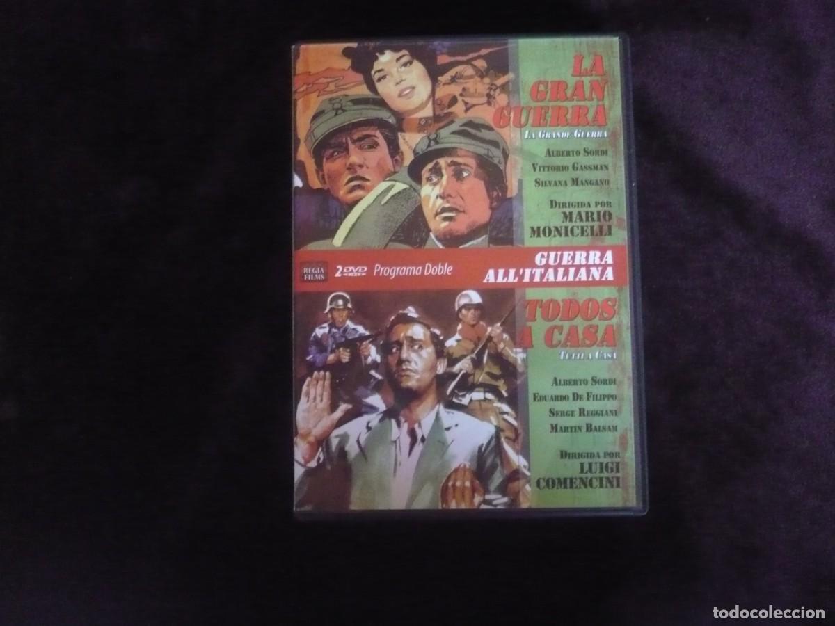 Cine: la gran guerra + todos a casa - dvd casi como nuevos