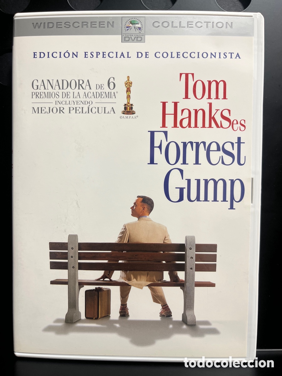 Cine: TOM HANKS es FORREST GUMP : EDICI&Oacute;N ESPECIAL DE COLECCIONISTA WIDESCREEN COLLECTION 136&rsquo; 2 DVD 2001