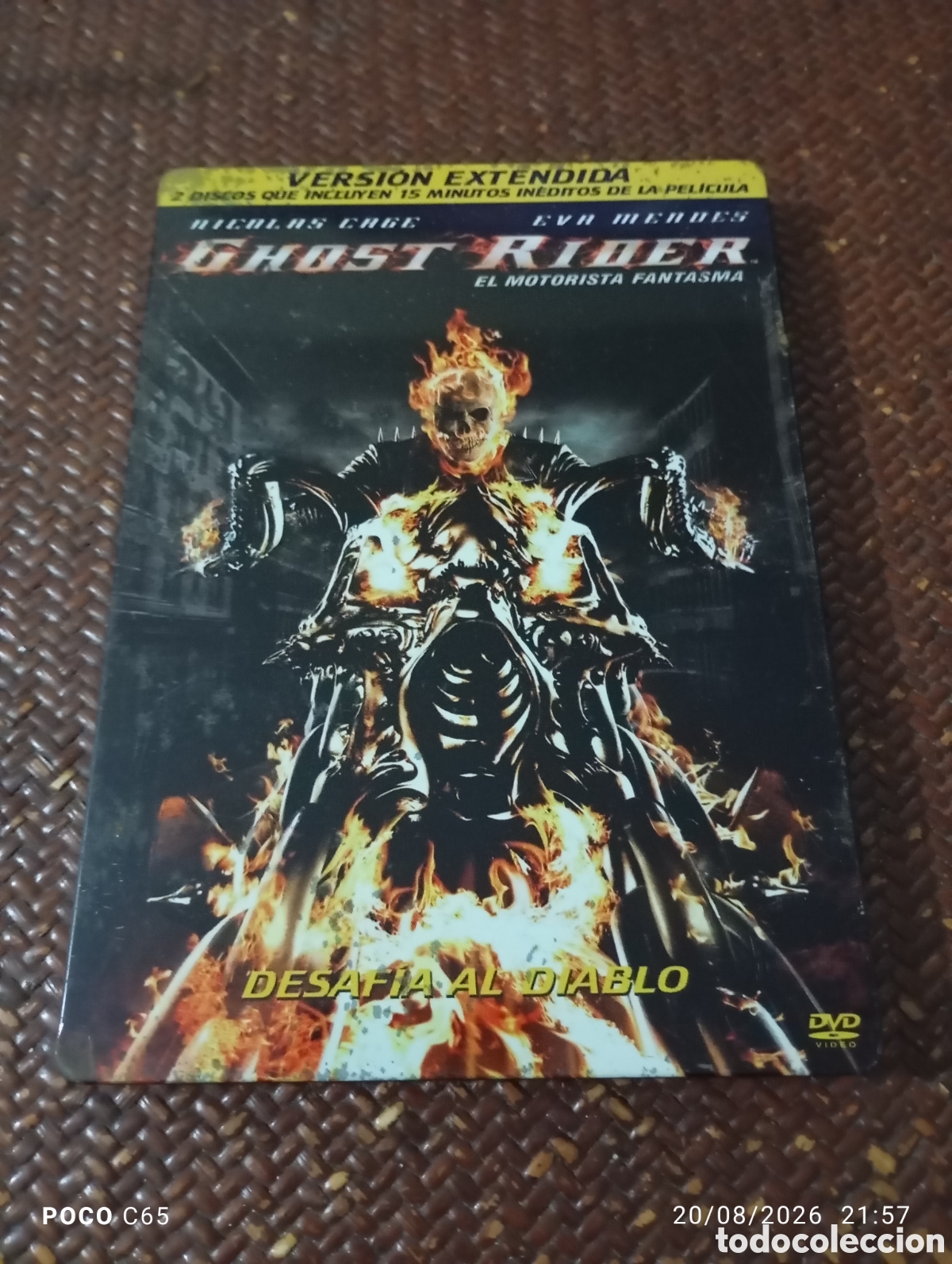Cine: Ghost Rider met&aacute;lica se&ntilde;ales de uso pero DVD en perfecto estado