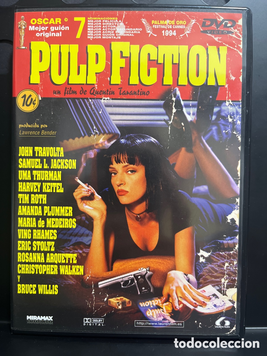 Cine: PULP FICTION de QUENTIN TARANTINO 148&rsquo; DVD ( 1998 )