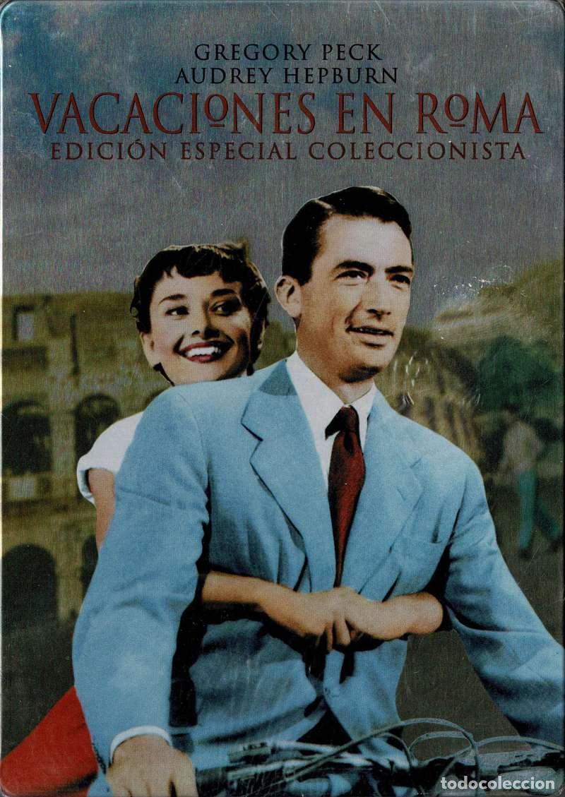 Cine: Vacaciones en Roma. Edici&oacute;n Especial Coleccionista. Caja met&aacute;lica. DVD (precintado)