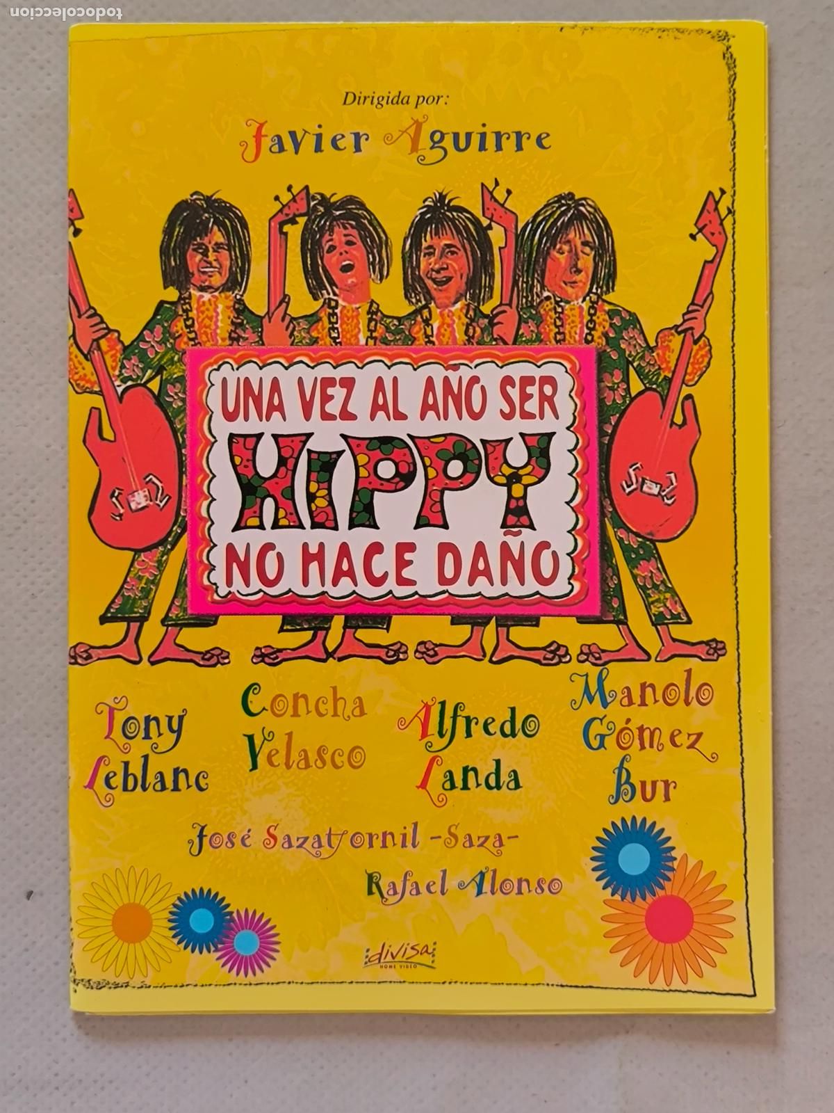Cine: DVD UNA VEZ AL A&Ntilde;O SER HIPPY NO HACE DA&Ntilde;O - FUNDA FINA CARTON (5P)