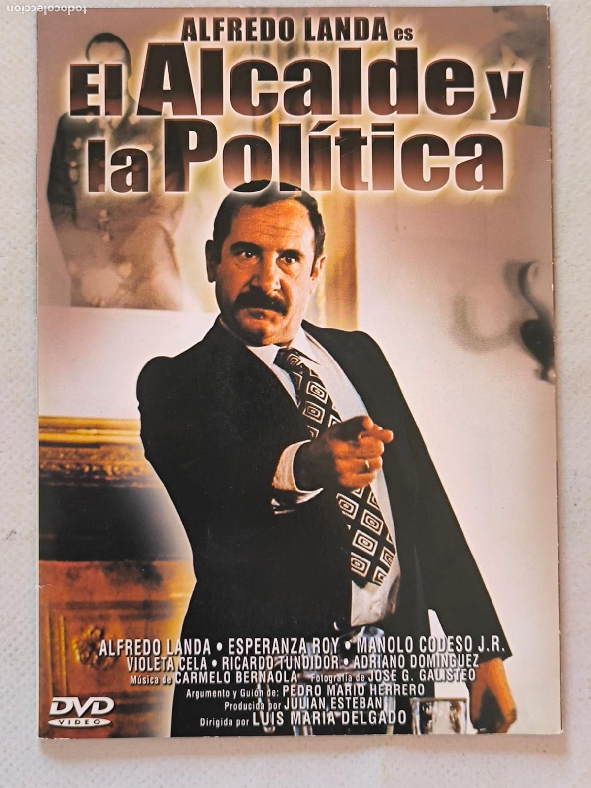 Cine: DVD EL ALCALDE Y LA POLITICA - ALFREDO LANDA - FUNDA FINA CARTON (5P)