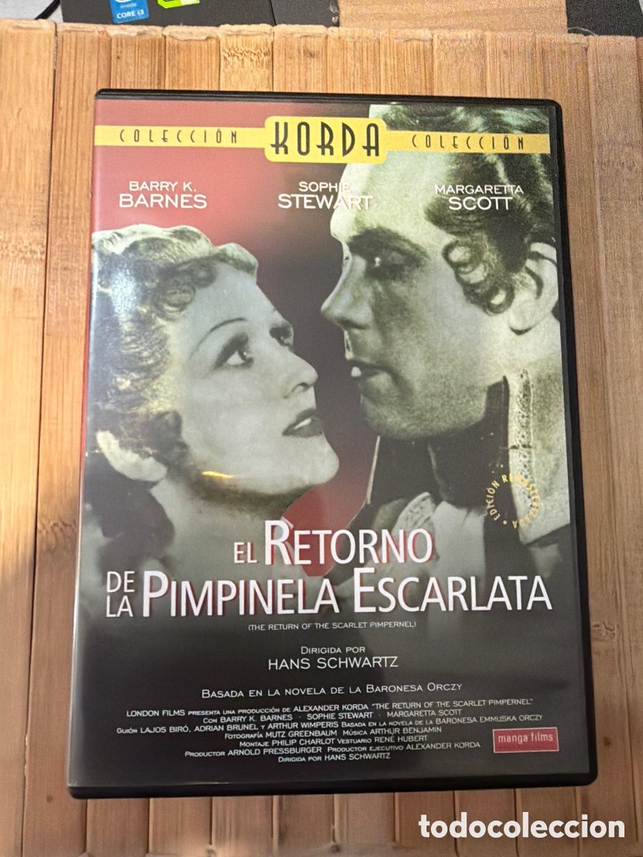 Cine: El retorno de la Pimpinela escarlata DVD *** CAR&Aacute;TULA HUMEDECIDA
