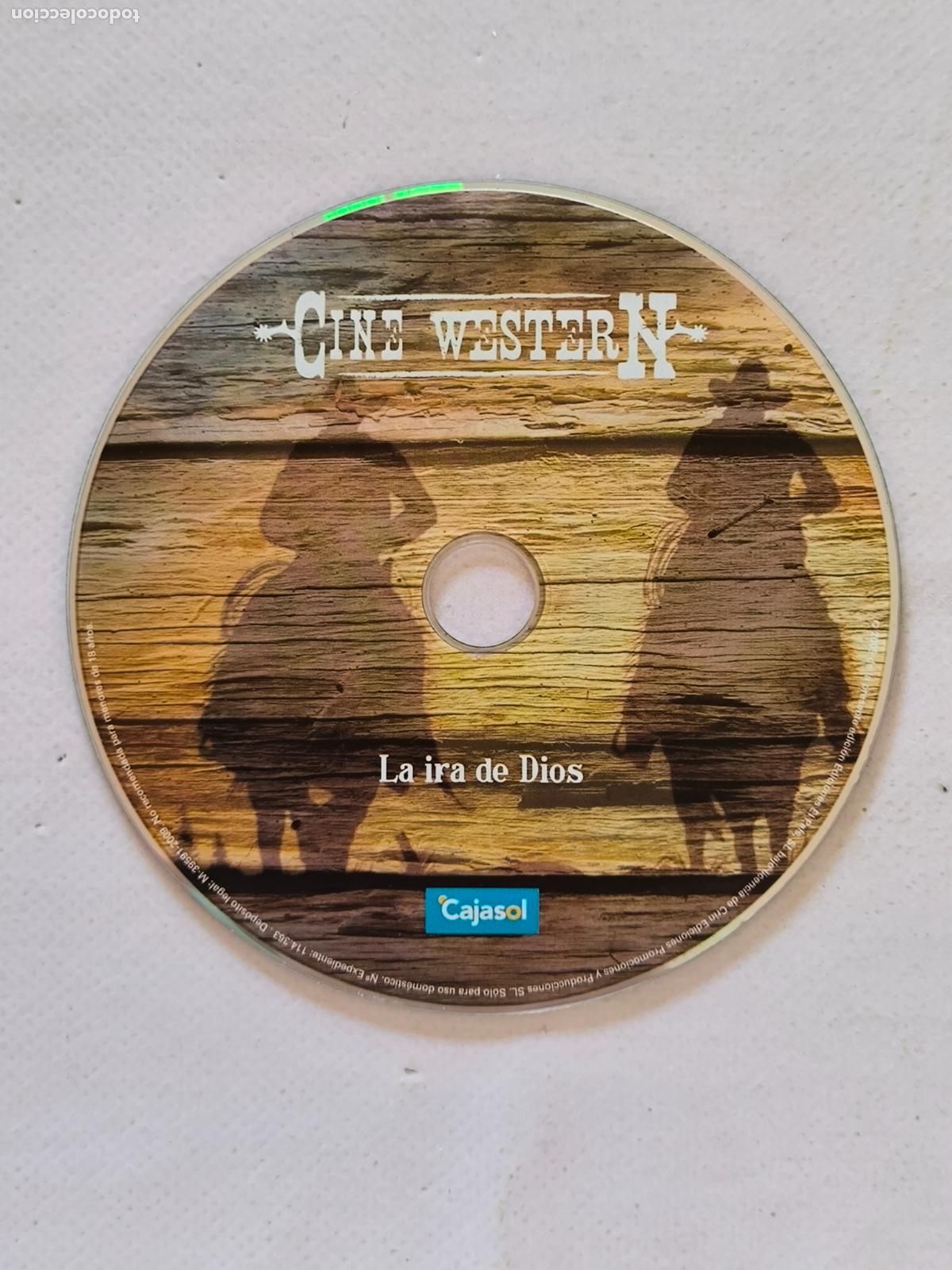 Cine: DVD LA IRA DE DIOS - CINE WESTERN - SOLO DISCO - SIN CAJA NI CARATULA (018B)