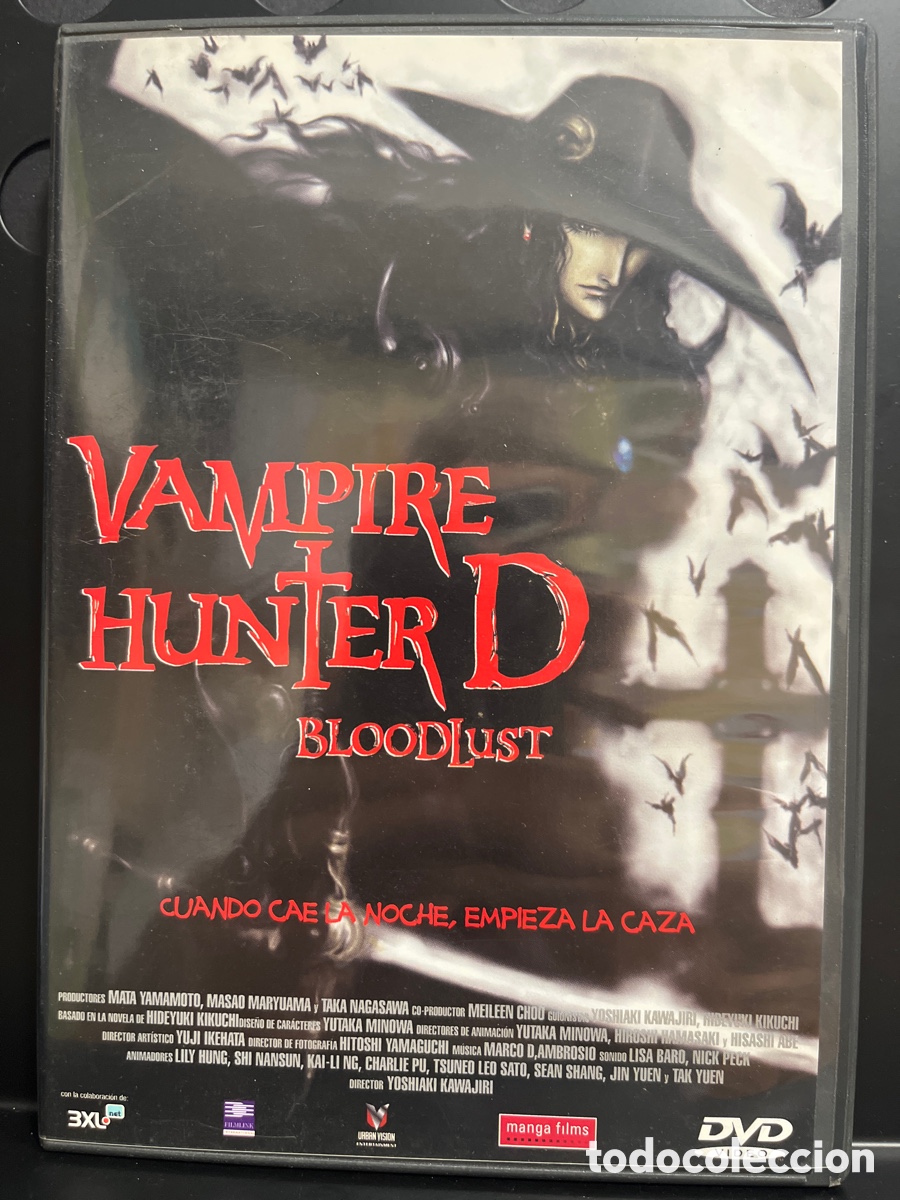 Cine: VAMPIRE HUNTER D : BLOODLUST MANGA FILMS 103&rsquo; DVD ANIME (2001)