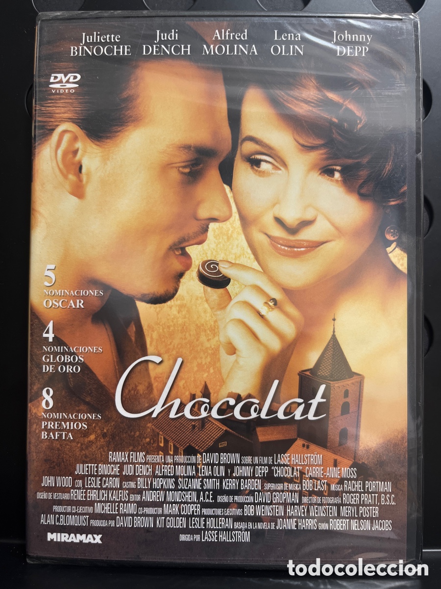 Cine: CHOCOLAT de LASSE HALLSTR&Ouml;M 116&rsquo; DVD PRECINTADA ( 2000 )