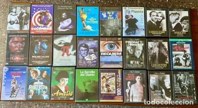 Cine: Colecci&oacute;n de 60 pel&iacute;culas en DVD.