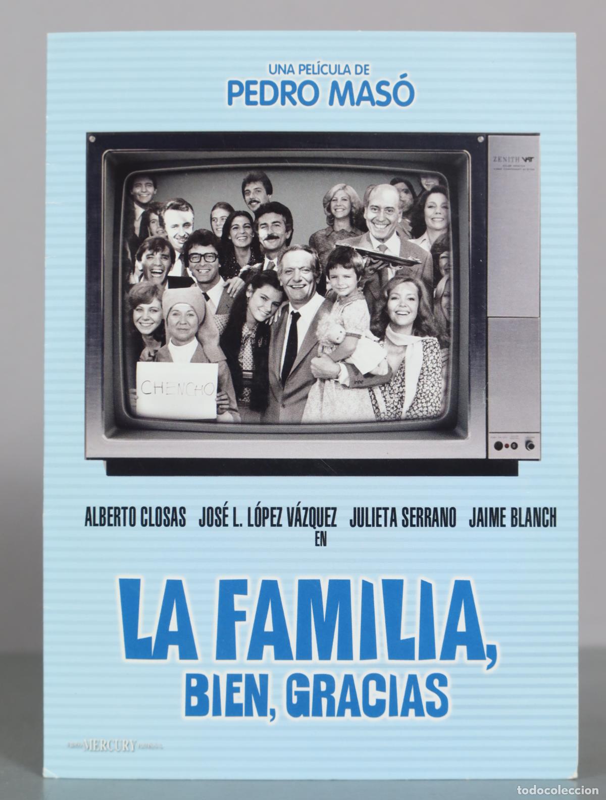 Cinema: DVD. La familia, bien, gracias - Pedro Mas&oacute;, Alberto Closas, Jos&eacute; Luis L&oacute;pez V&aacute;zquez, Julieta