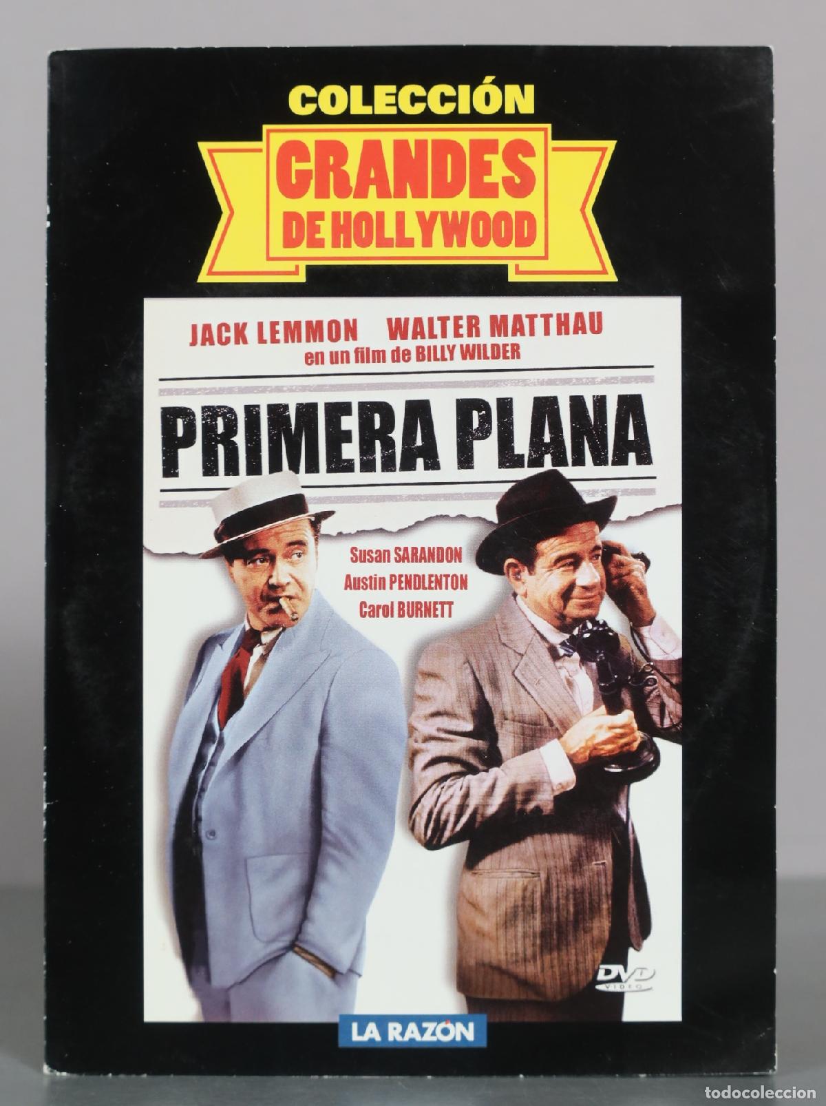 Cinema: DVD. Primera Plana - Billy Wilder, Jack Lemmon, Walter Matthau, Susan Sarandon, Carol Burnett