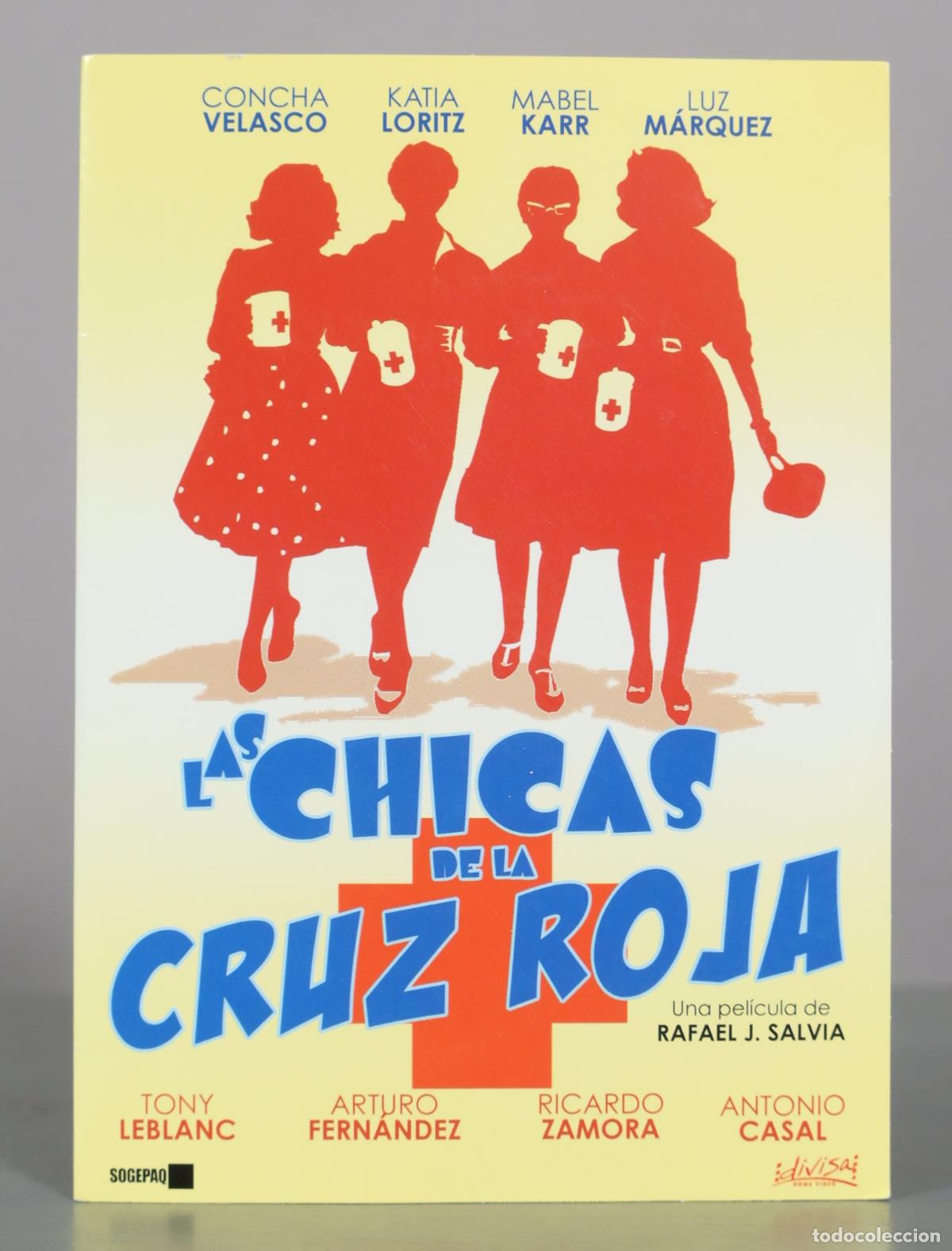 Cine: DVD. Las chicas de la Cruz Roja - Rafael J. Salvia, Tony Leblanc, Concha Velasco, Katia Loritz,