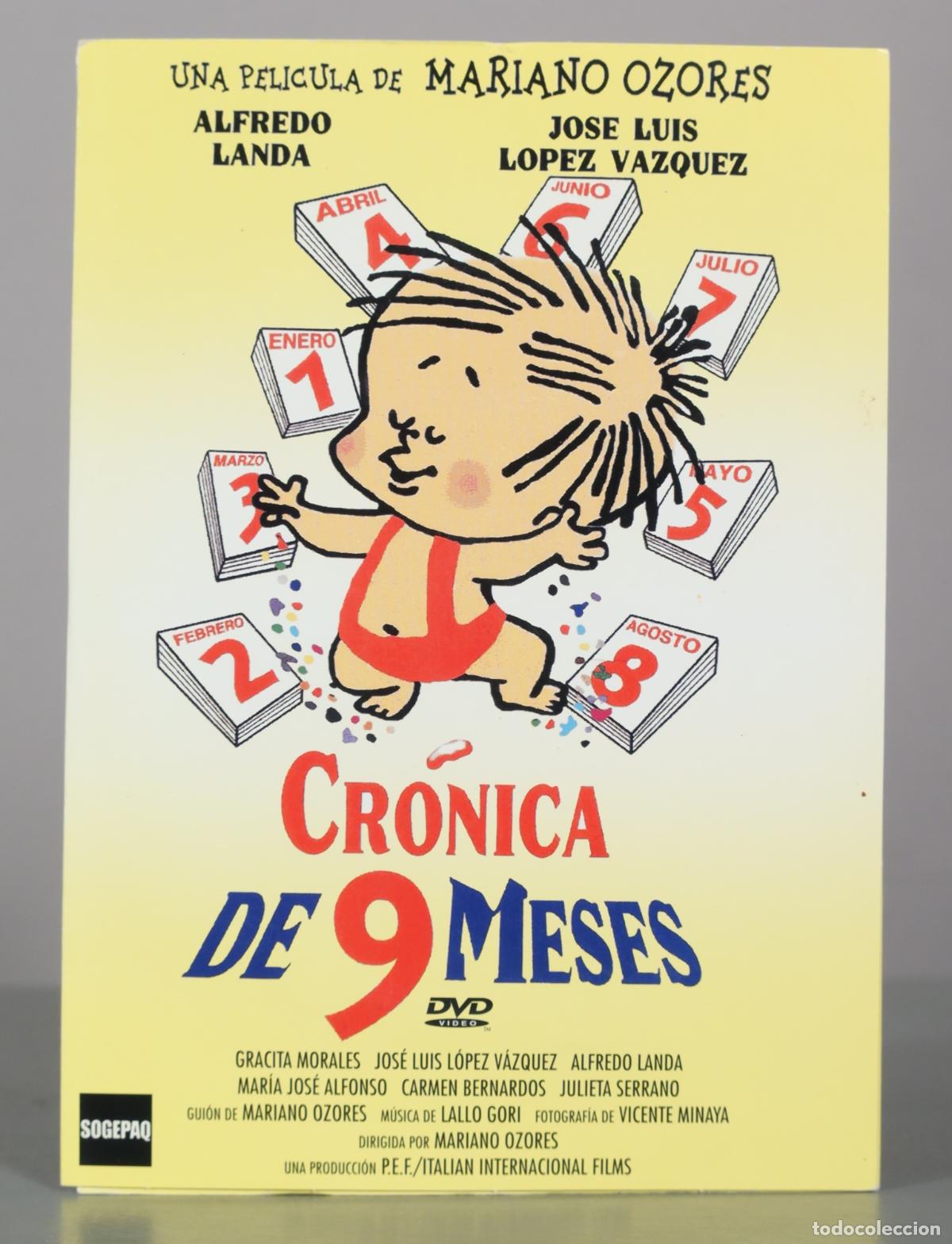 Cine: DVD. Cr&oacute;nica de 9 meses - Mariano Ozores, Alfredo Landa, Jos&eacute; Luis L&oacute;pez V&aacute;zquez, Gracita Morales