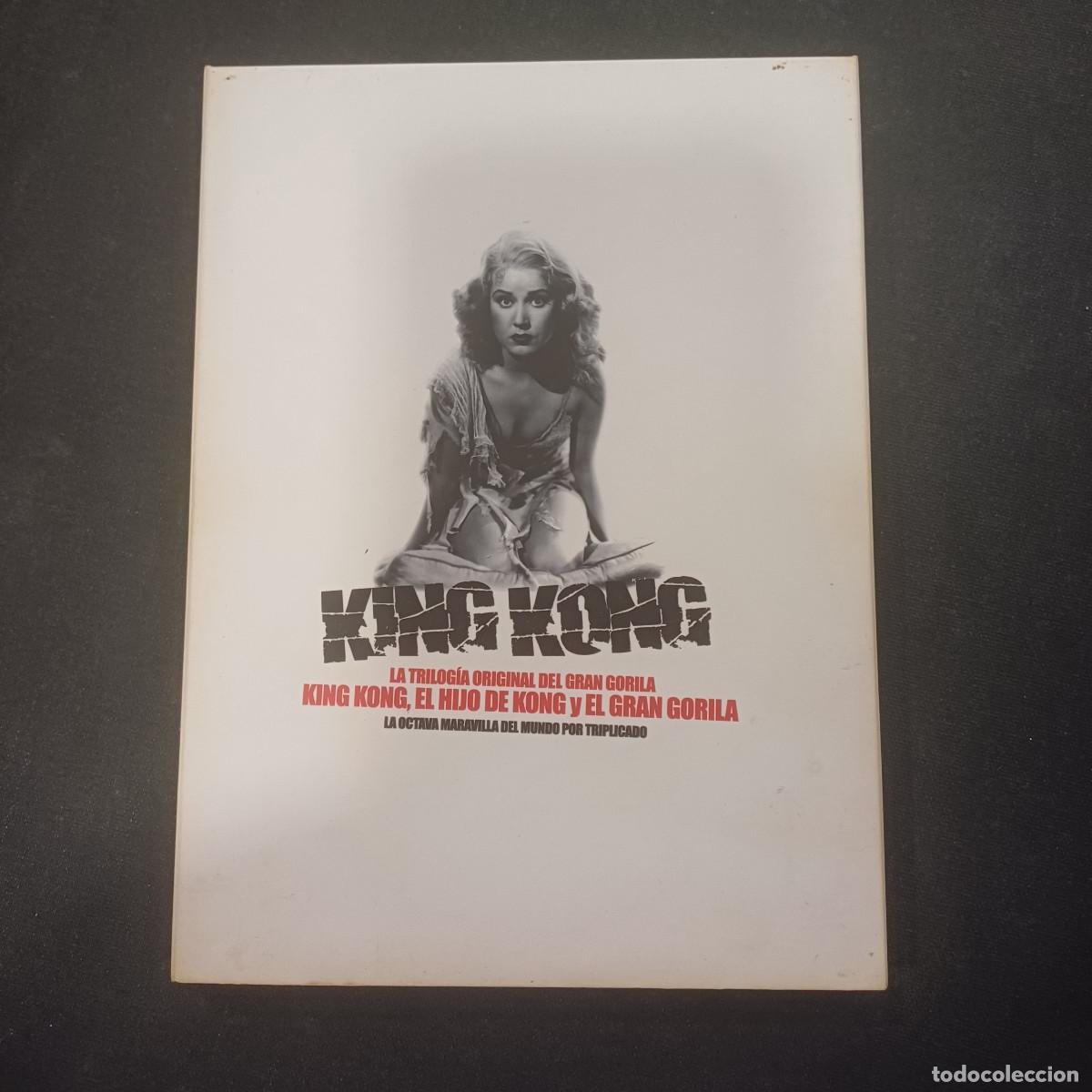Cine: KING KONG/LA TRIOLOGIA/KING KONG-EL HIJO-EL GRAN GORILA/DVD 2 DISCOS.