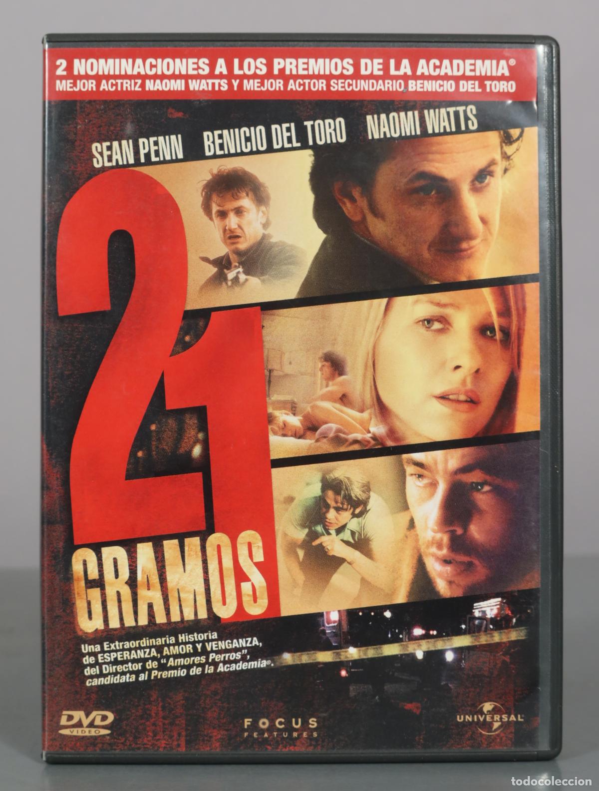 Cine: DVD. 21 Gramos - Sean Penn, Benicio del Toro, Naomi Watts