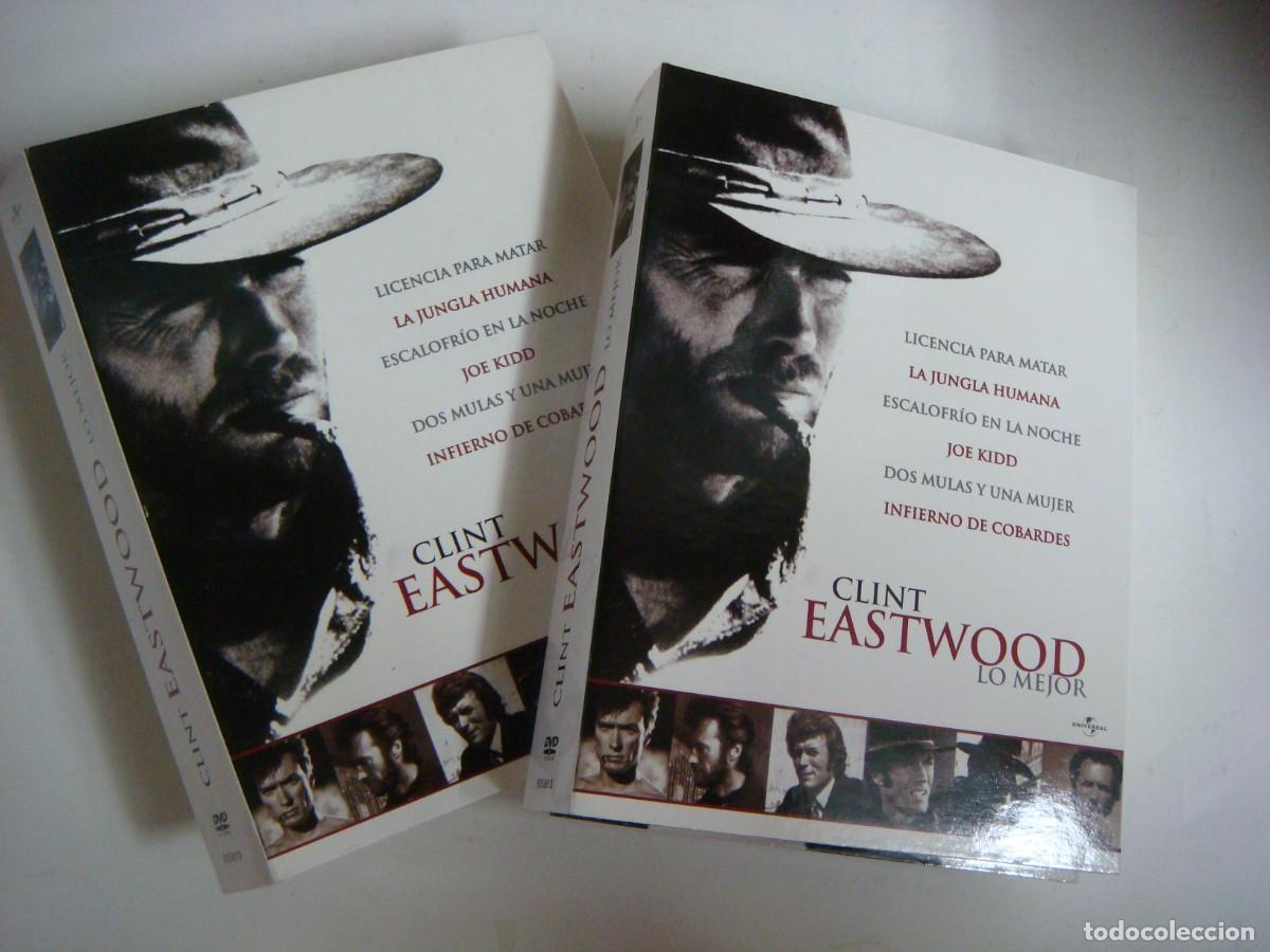 Cine: D.V.D. DE LO MEJOR DE CLINT EASTWOOD 6 DISCOS TITULOS EN LA DESCRICION-CAJ-N&ordm;-5