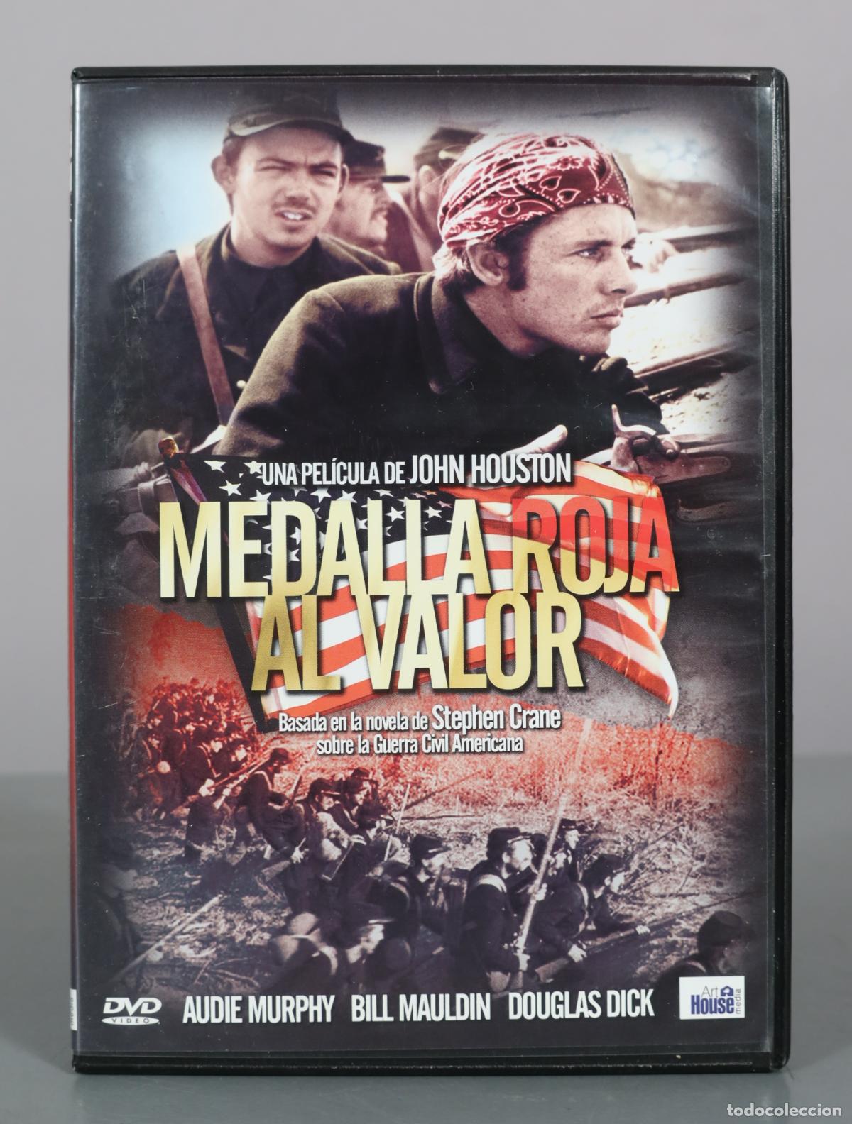 Cin&eacute;ma: DVD. Medalla Roja al Valor - John Huston - Audie Murphy, Bill Mauldin, Douglas Dick