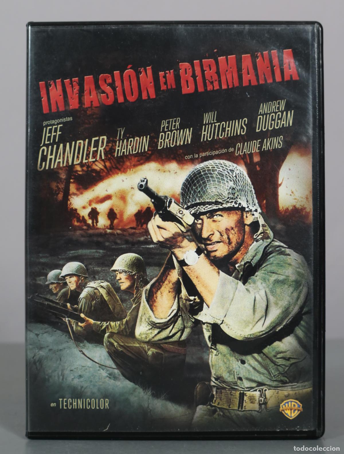 Cine: DVD. Invasi&oacute;n en Birmania - Jeff Chandler, Ty Hardin, Peter Brown, Will Hutchins, Andrew Duggan,