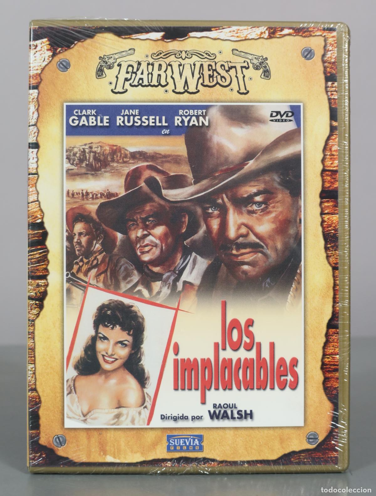 Cine: DVD. Los implacables - Clark Gable, Jane Russell, Robert Ryan, Raoul Walsh - Suevia . PRECINTADO