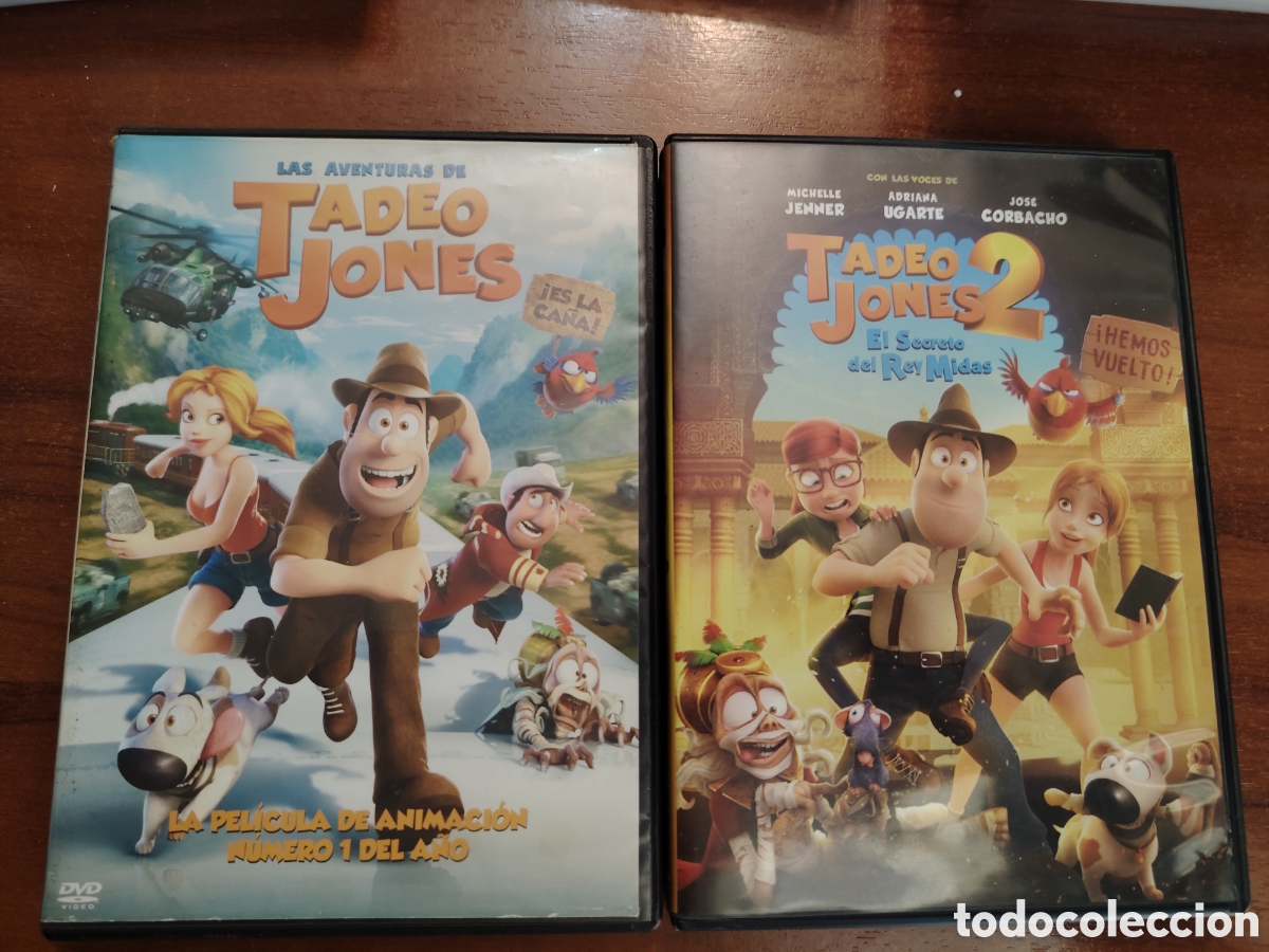 Cine: Dos DVD Tadeo Jones 1 y 2 Dibujos animados