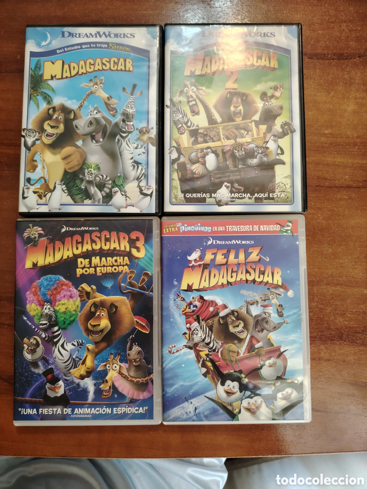 Cine: Cuatro DVD de dibujos animados Madagascar
