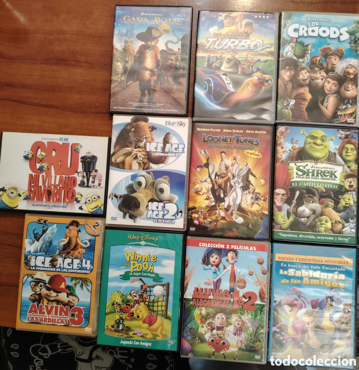 Cine: Lote de 11 peliculas de dibujos animados em DVD