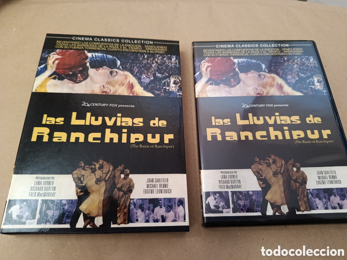 Cine: Dvd. Las lluvias de Ranchipur. Con Lana Turner y Richard Burton.