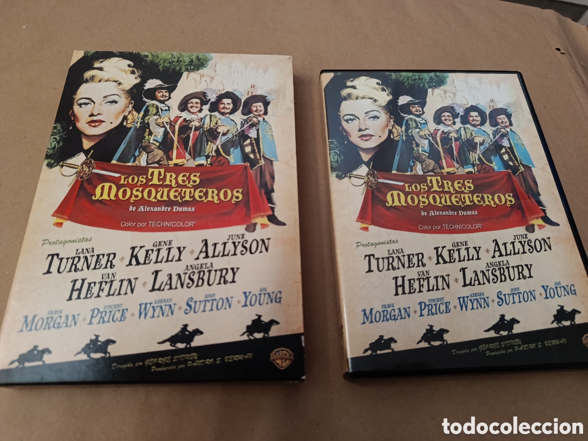 Cine: Dvd. Los tres mosqueteros de Alejandro Dumas. Con Lana Turner, Gene Kelly y Angela Lansbury.