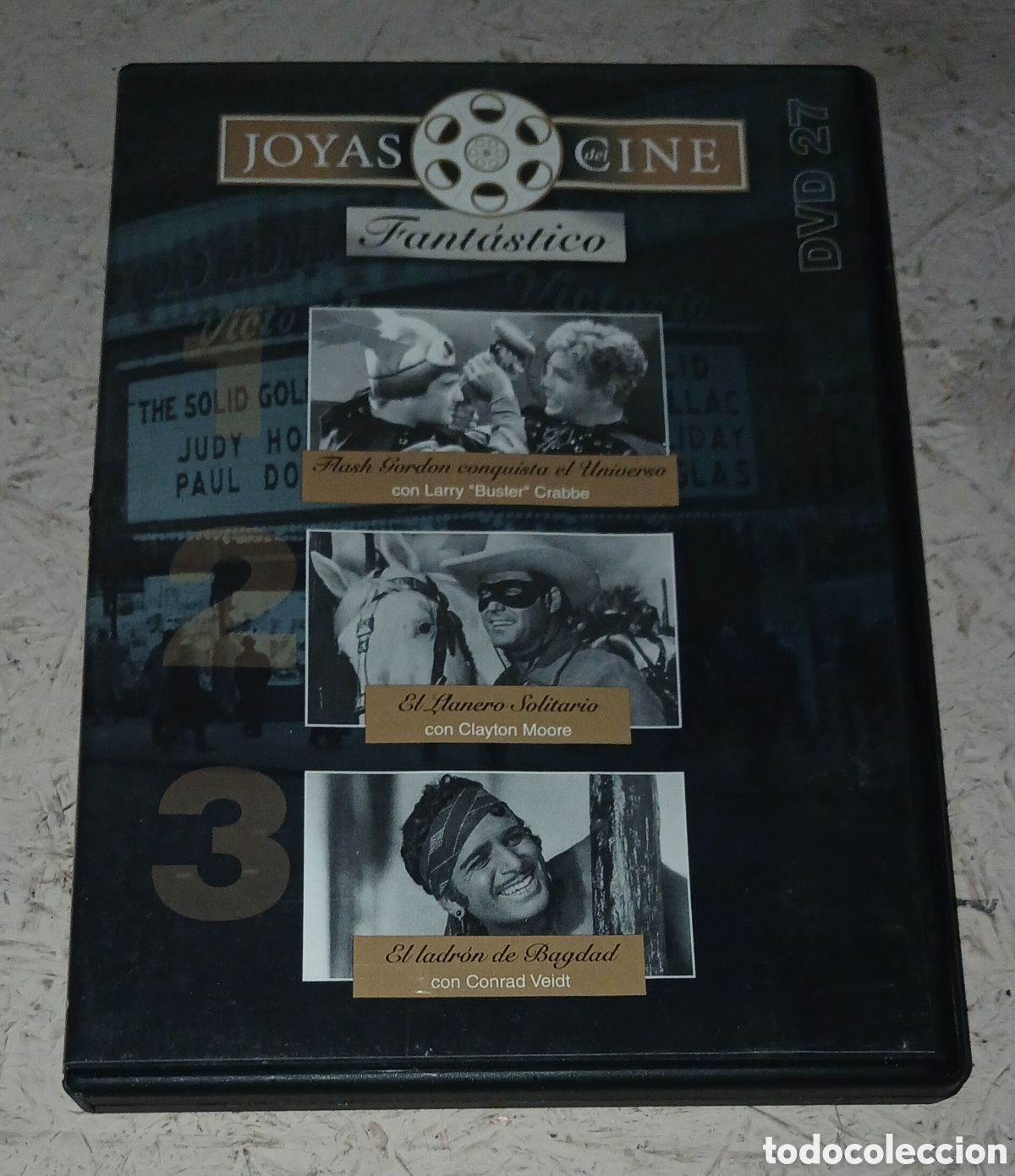 Cine: DVD Joyas Cine N&ordm;27 - Fant&aacute;stico (3 Pel&iacute;culas: Flash Gordon El Llanero Solitario El Ladr&oacute;n de Bagdad