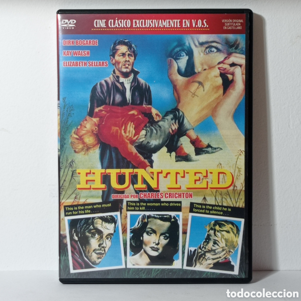 Cine: HUNTED, CH.CRICHTON (1952): D.BOGARDE -VOSE, COMO NUEVA-