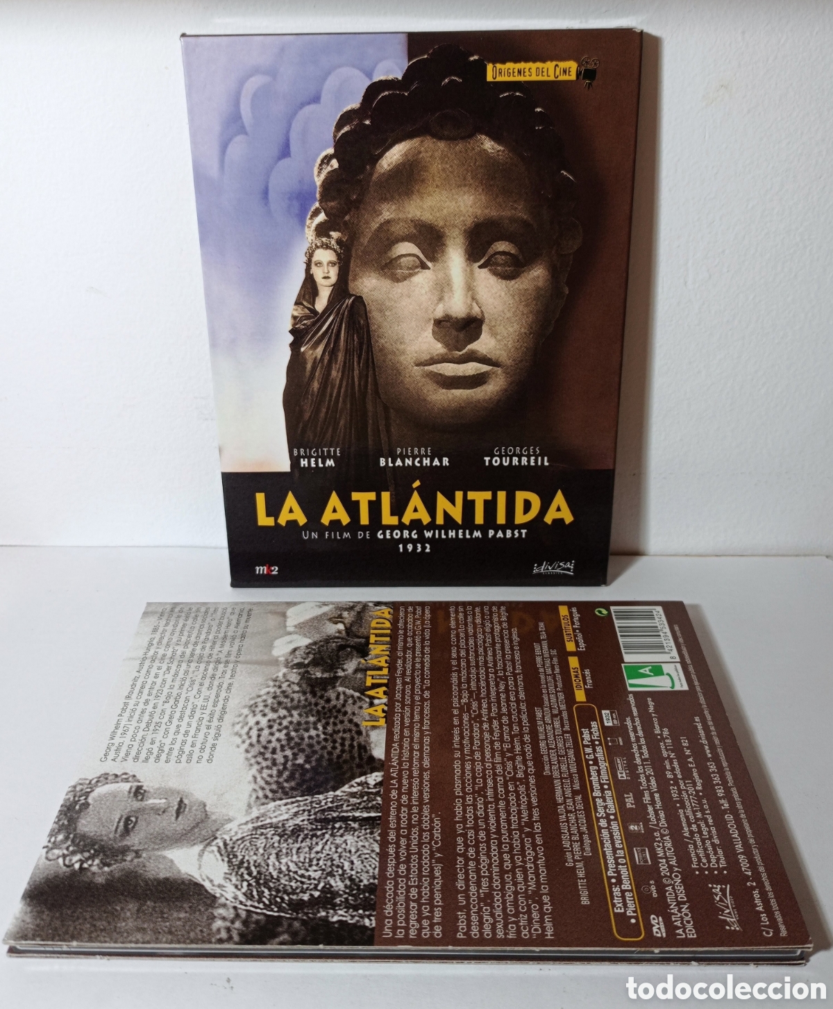Cine: LA ATL&Aacute;NTIDA, G.W.PABST (1932): B.HELM -VOSE, SOBRECUBIERTA CARTON, COMO NUEVA-