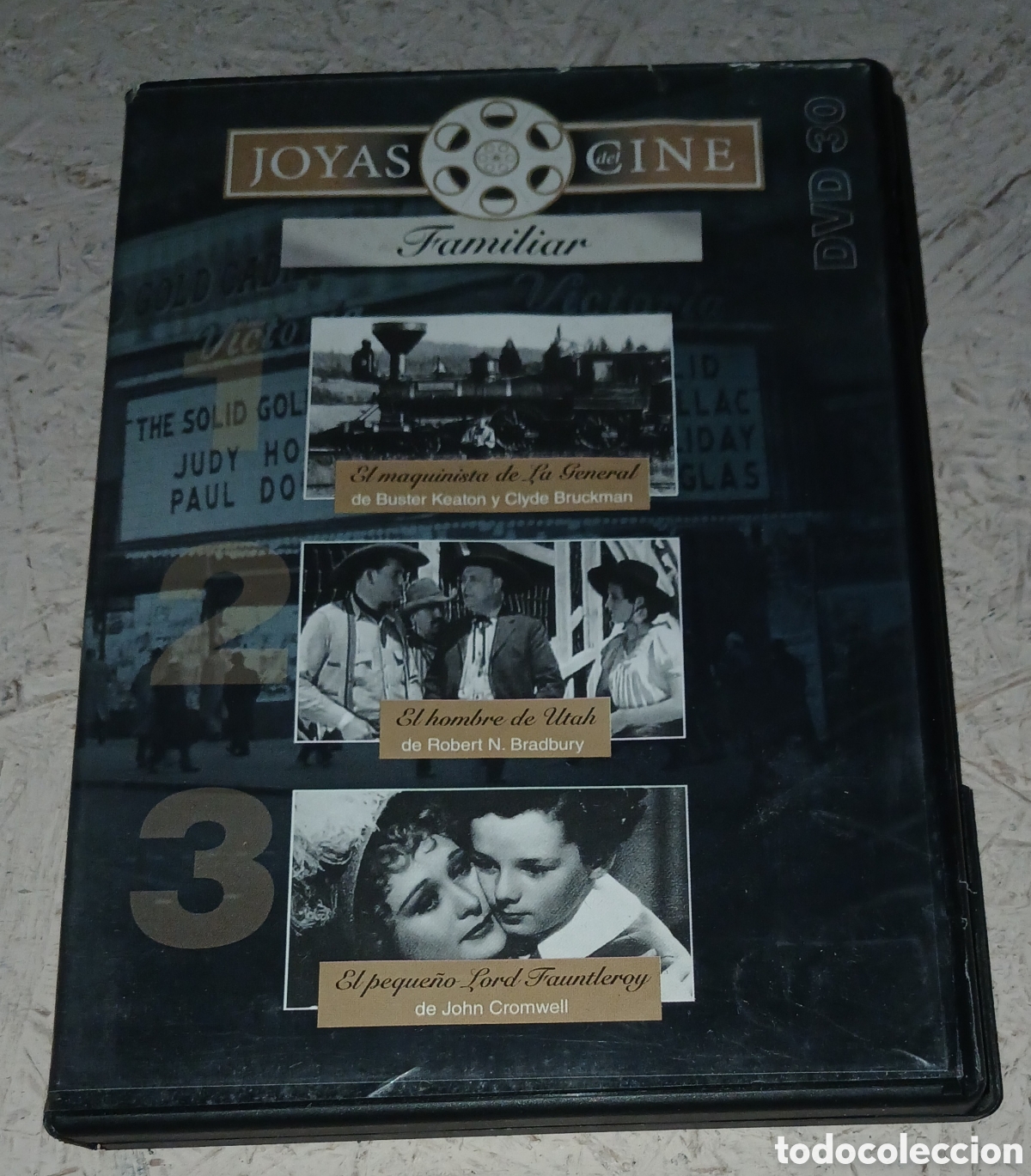 Cine: DVD Joyas N&ordm; 30 Familiar: El maquinista de la General El hombre de Utah El peque&ntilde;o Lord Fauntleroy
