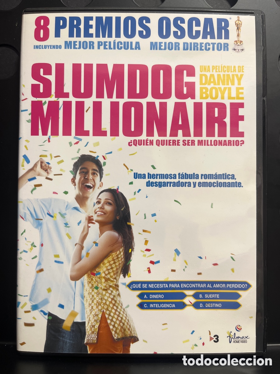 Cine: SLUMDOG MILLIONAIRE de DANNY BOYLE 120&rsquo; DVD ( 2008 )