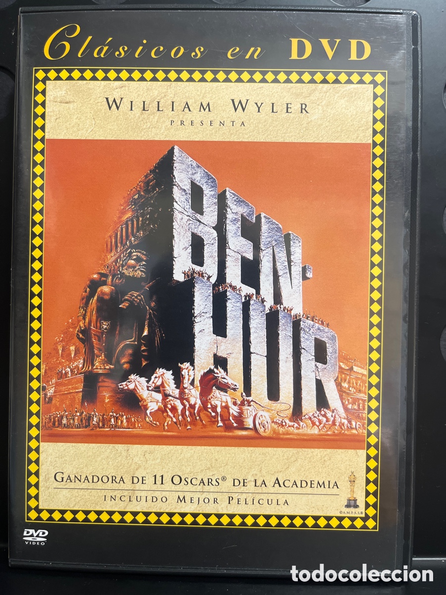 Cine: BEN HUR de WILLIAM WYLER CL&Aacute;SICOS EN DVD DOBLE CARA 214&rsquo; ( 1959 )