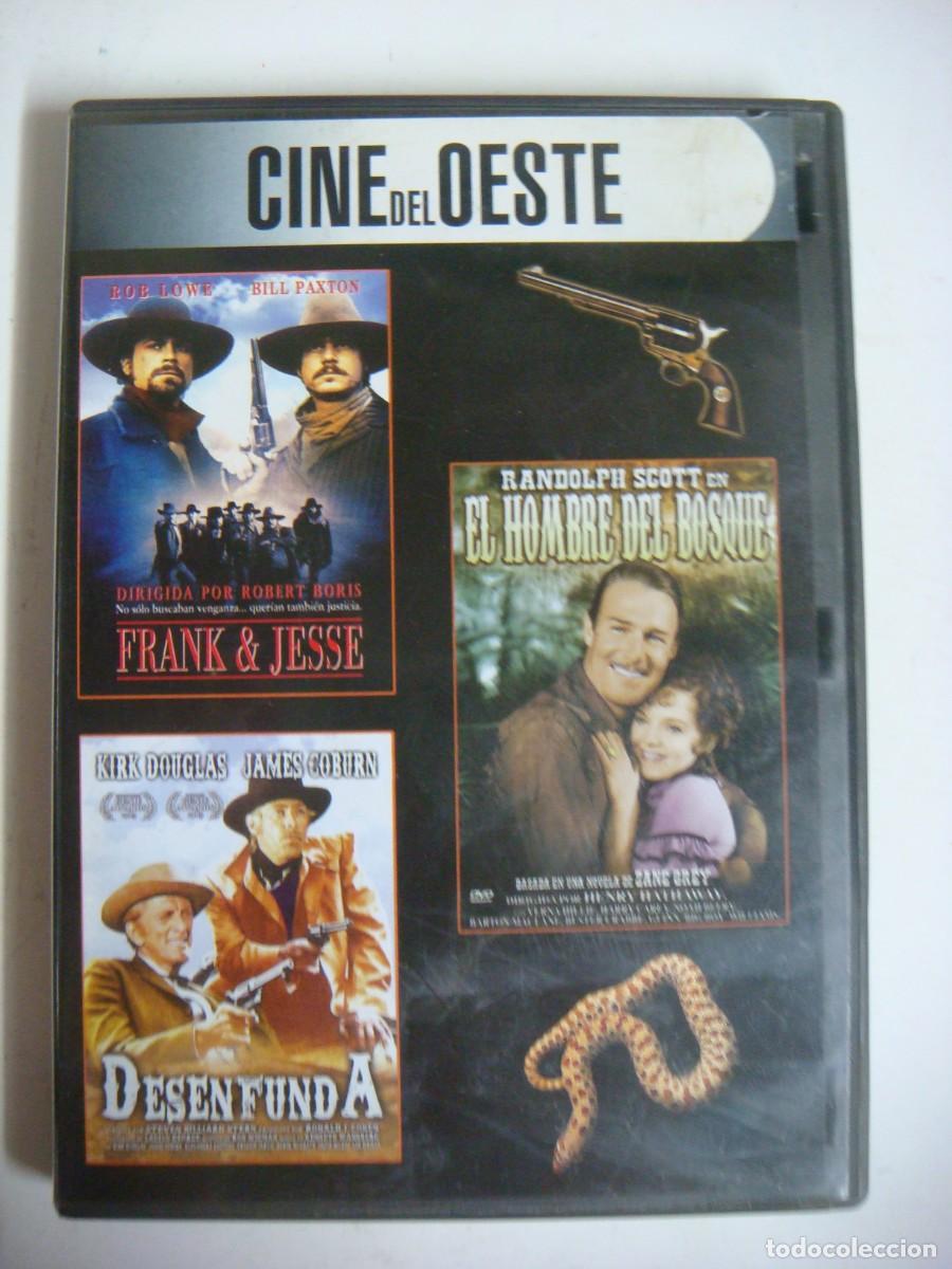 Cine: D.V.D. 3 X 1 FRANK&JESSE-DESENFUNDA Y EL HOMBRE DEL BOSQUE-CAJ-N&ordm;-6