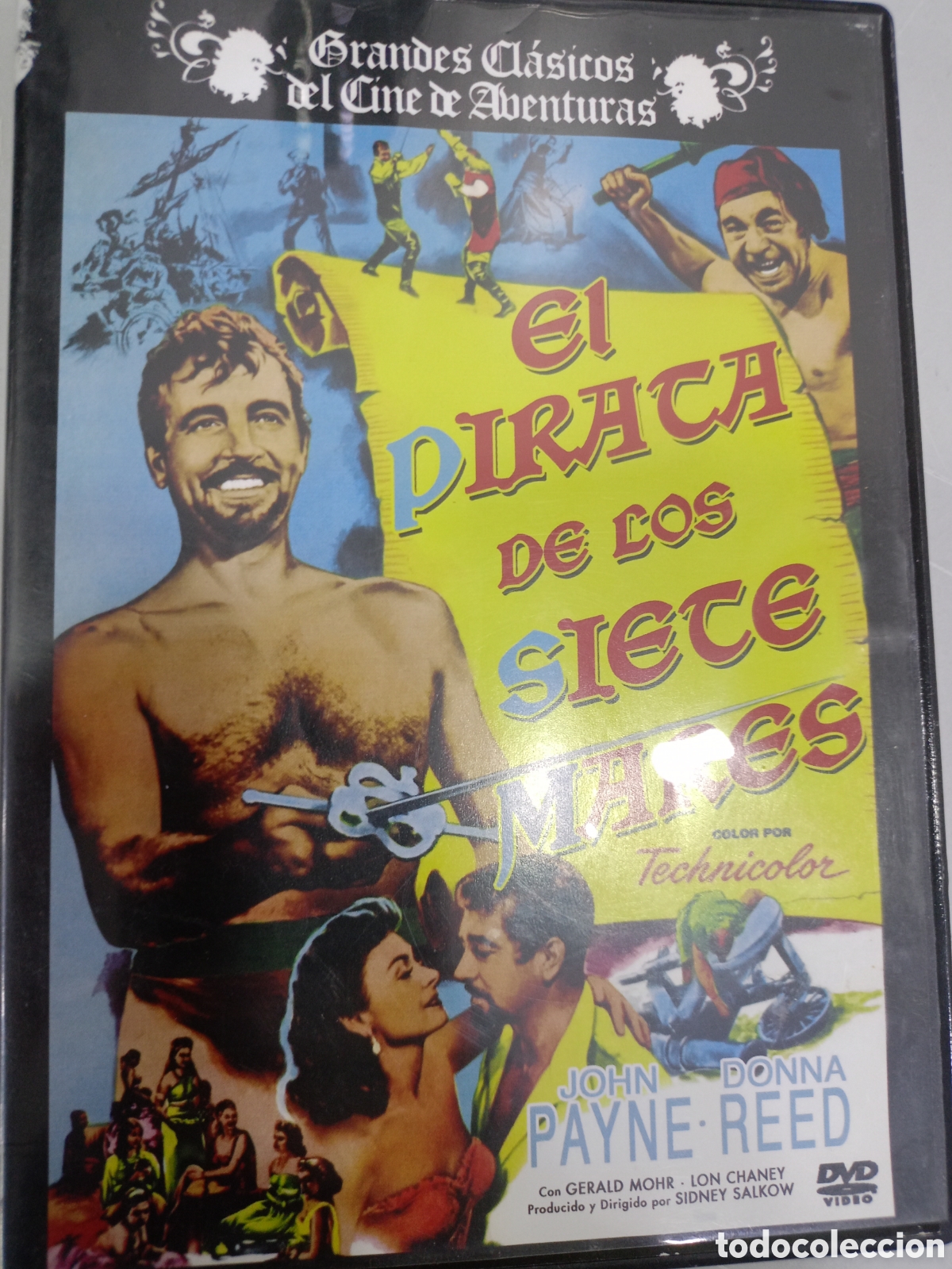 Cine: DVD el pirata de los siete mares - estuche poco da&ntilde;ado esquina ver foto