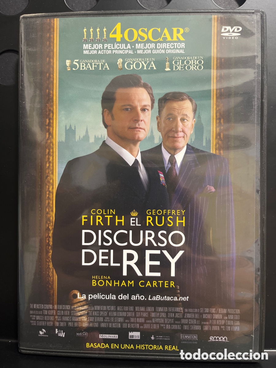 Cine: EL DISCURSO DEL REY de TOM HOOPER 120&rsquo; DVD ( 2010 )