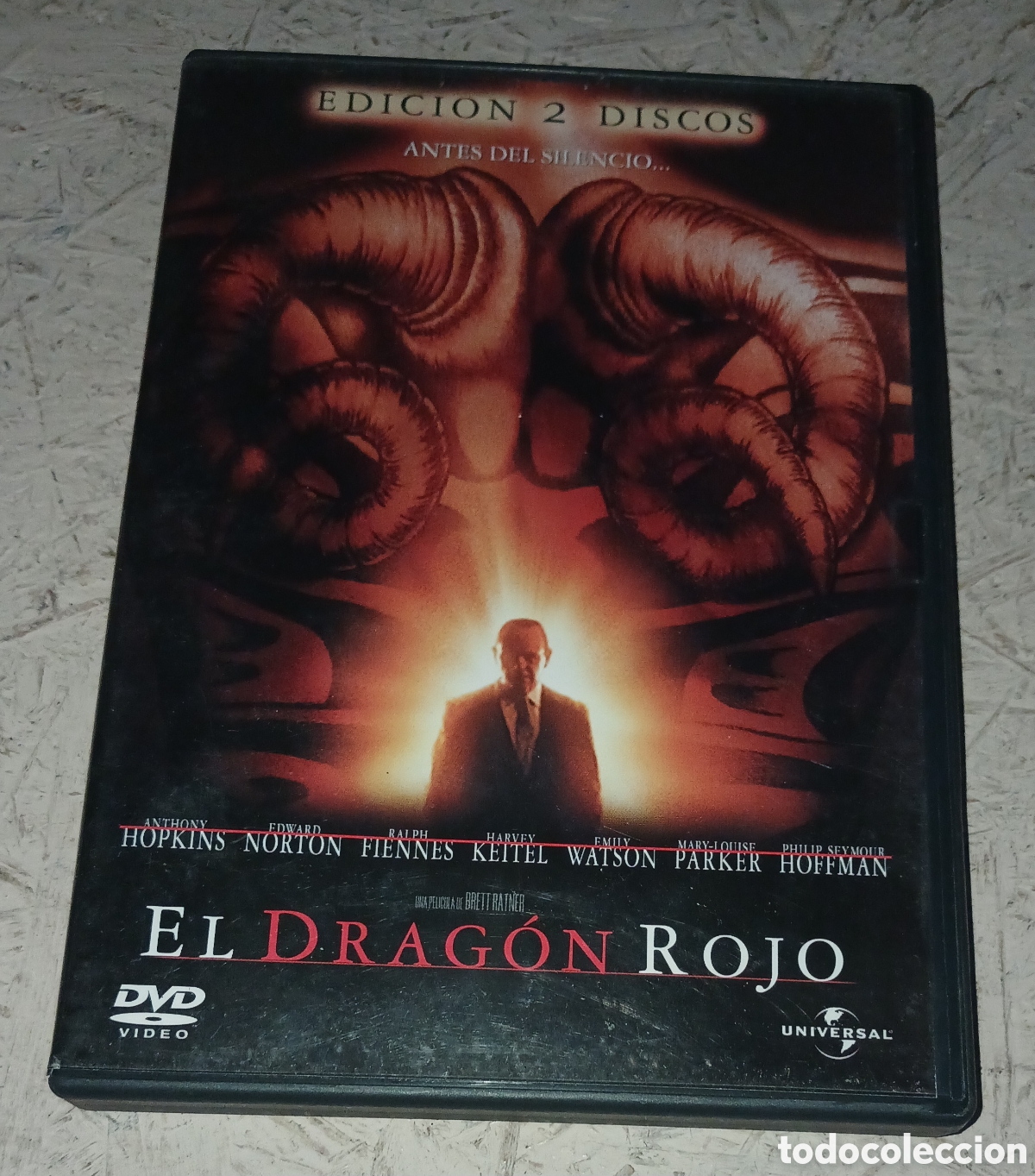 Cine: DVD El Drag&oacute;n Rojo - Edici&oacute;n Especial 2 Discos - Anthony Hopkins, Edward Norton - Hannibal Lecter