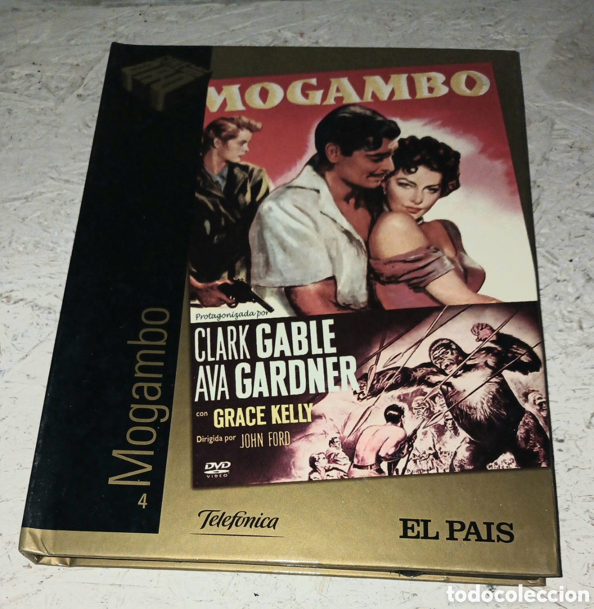 Cine: DVD Libro Mogambo N&ordm; 4 - Clark Gable, Ava Gardner, Grace Kelly - John Ford - Cine de Oro El Pa&iacute;s