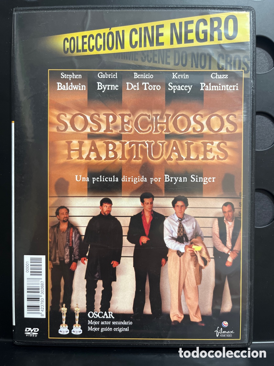 Cine: SOSPECHOSOS HABITUALES de BRYAN SINGER COLECCI&Oacute;N CINE NEGRO 92&rsquo; DVD ( 1995 )